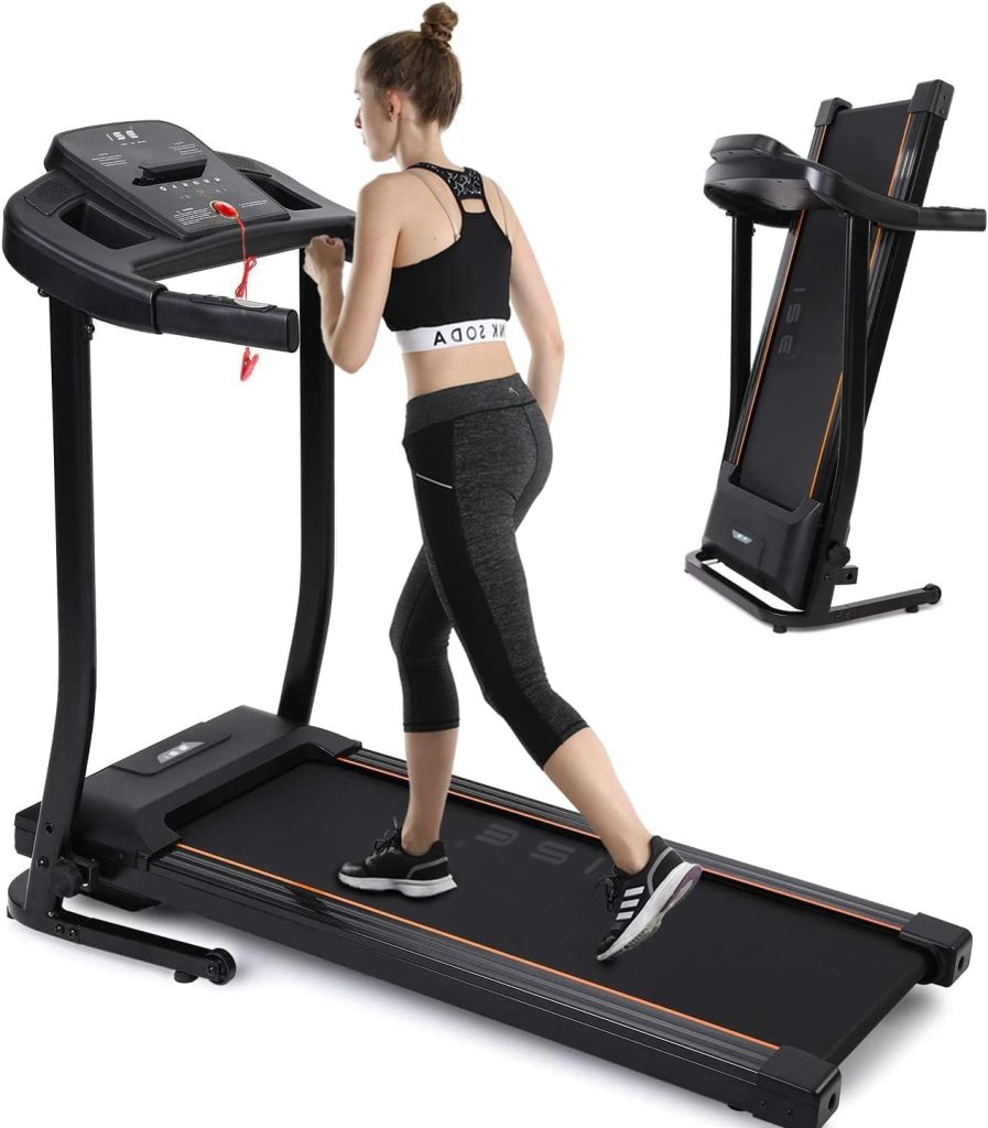 ISE Tapis de Course Electrique Pliable Motorisé, Moteur 880W, écran LCD et Hand Puls, 15 Programmes dexercices pré-établis, Support iPad, Silencieux, Idéal pour Maison/Bureau ISE Tapis de Course Electrique Pliable Motorisé, Moteur 880W, écran LCD et Hand Puls, 15 Programmes dexercices pré-établis, Support iPad, Silencieux, Idéal pour Maison/Bureau