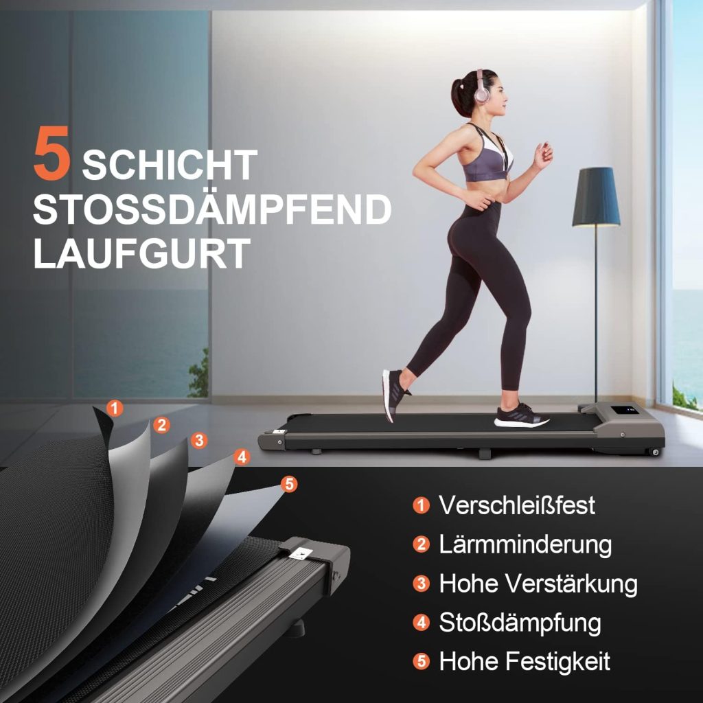 Tapis de Course Pliable Walking Pad 10 km/h - Moteur 3,0 HP, Treadmill Surface Extra Large de 43cm, Télécommande Incluse, Écran LED, Maximale de 265 LB Structure Renforcée -Maison et Bureau Tapis de Course Pliable Walking Pad 10 km/h - Moteur 3,0 HP, Treadmill Surface Extra Large de 43cm, Télécommande Incluse, Écran LED, Maximale de 265 LB Structure Renforcée -Maison et Bureau
